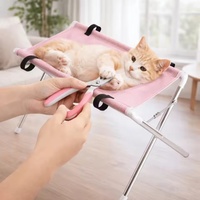 Support de toilettage portable pour chien, hamac pliable pour animaux de compagnie pour la coupe des ongles, le nettoyage des oreilles, le bain, attache de contention pour toilettage de petits chiens et chats