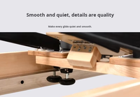 Lit de Pilates en bois de chêne personnalisable - Lit d'entraînement portable pour studio de yoga, salle de sport, usage domestique
