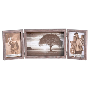 TD moderna tripla cornice per foto fatta a mano per amore non fallisce mai Design in plastica e materiale metallico con Logo personalizzabile scatola regalo