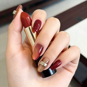 <span class=keywords><strong>Faux</strong></span> Ongles à Presser en Gros, Ongles Artificiels Réutilisables <span class=keywords><strong>avec</strong></span> Colle, Lingette et Lime, Couleur Nude - Product Image 2