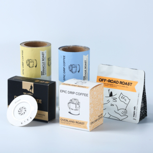 Boîte cadeau pour sachets de café, emballage en carton personnalisé avec logo, pelliculage mat, marquage à chaud, compostable FSC, OEM, faible MOQ - Product Image 2