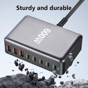 AWELL High Power Multi-port GaN Desktop <b>Charging</b> Station Universal USB C PD Fast Charger for Laptop Smartphone Tablet - Product Image 3