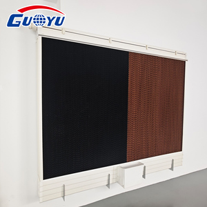 Système de refroidissement par évaporation avec cadre de gouttière extérieur en <span class=keywords><strong>PVC</strong></span> pour élevages de bétail, marque GUOYU - Product Image 6