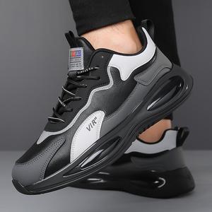 Chaussures de course pour hommes VIR Road en cuir véritable, doublure en mesh, semelle intermédiaire en EVA, semelle extérieure en caoutchouc, légères, respirantes, chaussures de sport - Product Image 4