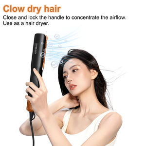 Lisseur à <span class=keywords><strong>cheveux</strong></span> compact en tourmaline Air Ionic Airstyler Plaques en titane Fonction humide/sèche Multistyler à ions négatifs <span class=keywords><strong>pour</strong></span> salon - Product Image 3