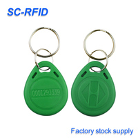 Solider ABS RFID-Schlüsselanhänger 125KHz TK4100 13,56MHz F08 für Schwimmbad-Besucherzugang und Erlaubnisprüfung