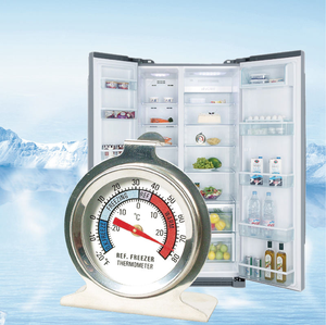 Termómetro Analógico de Acero Inoxidable, Termómetro Bimetálico para Refrigerador y Congelador para Uso Doméstico - Product Image 6