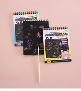 Buku mewarnai anak kustom Notebook catatan goresan lucu anak-anak buku mewarnai gambar gambar timbul stres bongkar untuk hadiah - Product Image 2