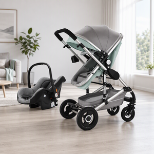 Passeggino 3-in-1 High Landscape con Navicella e <span class=keywords><strong>Seggiolino</strong></span> <span class=keywords><strong>Auto</strong></span>, Capacità di Carico 15kg, Certificato AU/EU per Neonati fino a 3 Anni - Product Image 1