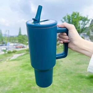 40oz <b>Travel</b> Car H5.0 Handle Tumbler Vacuum <b>Mug</b> Lid Straw Non-Slip Base ODM OEM Custom Brand - Product Image 6