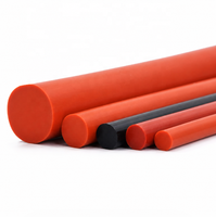 Tige ronde en silicone résistant à la chaleur de haute qualité, diamètre personnalisé, cordon en caoutchouc silicone solide de 1 mm à 50 mm