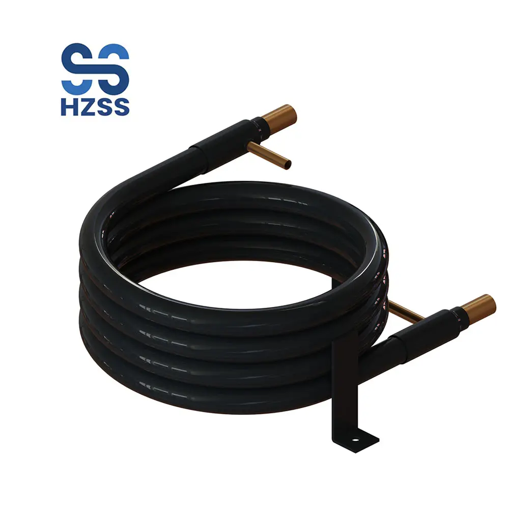 断熱材付きHZSS高効率同軸熱交換器Intercambiador同軸冷水チラー熱交換器