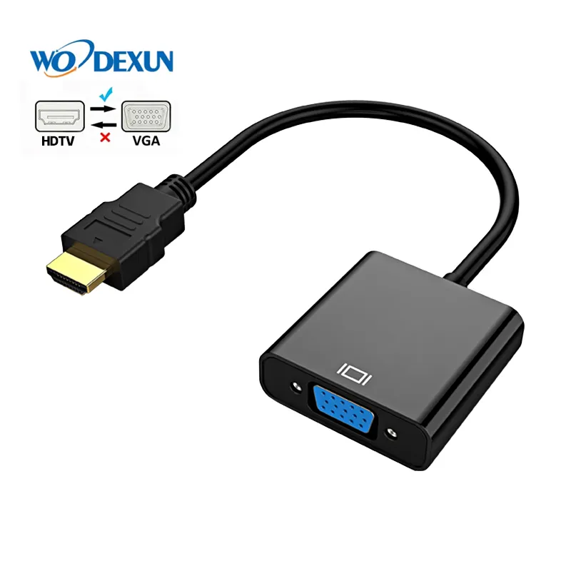 HDMI to VGA Adapter HDMI to VGA Converter for Computer Desktop Laptop PC Monitor Projector HDTV