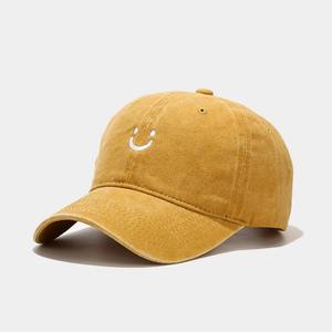 Vieille casquette de baseball souriant émoticône imperméable à l'eau Street Trend Duck Cap Sun Visor Hat Curved Brim Printed Embroidered Dot Pattern - Product Image 4