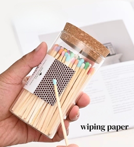 Đèn cầy thủy tinh GOOPURE tùy chỉnh kèm que châm lửa, bán buôn que diêm trong lọ thủy tinh dùng cho nến và lò sưởi - Product Image 5