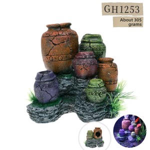 Rusty Jar - Jarrón de cerámica para paisajismo, casa escondite para peces, jarrón de cerámica para acuario, cueva para peces y camarones, nido para camarones, de fábrica - Product Image 4