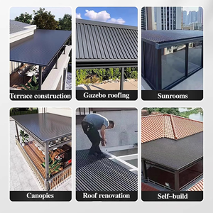 Abri de voiture en panneaux sandwich d'aluminium, installation facile, résistant à la neige, profilés en aluminium - Product Image 2