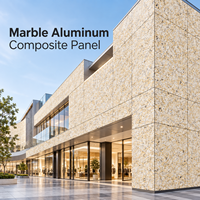 Panneau composite en aluminium marbré recouvert de PVDF de 4 mm, veinage blanc, pour la décoration des murs extérieurs de villas