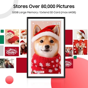 กรอบรูปดิจิตอล 15.6 นิ้ว, หน้าจอสัมผัส IPS กรอบรูปดิจิตอล WiFi พร้อมหน่วยความจำ 32GB, แชร์รูปภาพและวิดีโอได้ทันทีผ่านแอป Frameo - Product Image 4