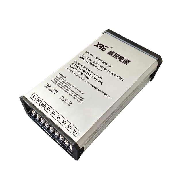 XRF-600B-12 Outdoor LED Switching IP62 600W 50A 12V DC Single Output High Efficiency Rainproof Power Supply for Sign Economic