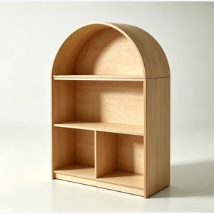 Mobili <span class=keywords><strong>Montessori</strong></span> per Asilo e Scuola Materna, Armadio in Legno per Stoccaggio Prescolare, Centro di Apprendimento Precoce, Ambiente Ludico per l'Infanzia - Product Image 6