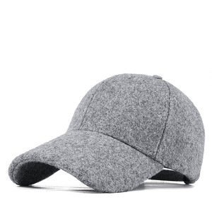 Custom Woolen Fabric 5 Panel Rubber PVC Logo Waterproof Laser Cut Hole Perforated Hat Curved Brim Baseball Hat - Product Image 2