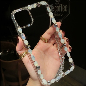 <span class=keywords><strong>Funda</strong></span> de diamante para teléfono móvil, carcasa <span class=keywords><strong>con</strong></span> cordón de cadena para <span class=keywords><strong>iphone</strong></span> <span class=keywords><strong>se</strong></span> xr xs max 11 12 13 pro max xr xs max 10 - Product Image 4