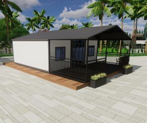 Casa Prefabricada de Estilo Industrial Moderno con Estructura de Acero, Panel Sándwich Impermeable, Plegable, Tipo Villa, con 50 Años de Vida Útil - Product Image 4