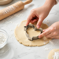 Lot de 3 emporte-pièces de Pâques en acier inoxydable, moule à gâteau, forme œuf et lapin, tampon à biscuits, outil de pâtisserie pour la cuisine