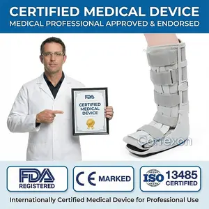 Tıbbi Pnömatik Hava Destekli Bot Ayakkabısı Ayarlanabilir Yükseklik Ortopedik Ayak Bileği Kırığı Desteği OEM Düşük Minimum Sipariş Adedi CE <span class=keywords><strong>FDA</strong></span> Onaylı - Product Image 4