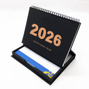 Khuyến Mại Tùy Chỉnh In Ấn Xoắn Ốc Bảng Máy Tính Để Bàn Bàn 2026 2027 Notepad Lịch Với Điện Thoại Và Chủ Bút - Product Image 5
