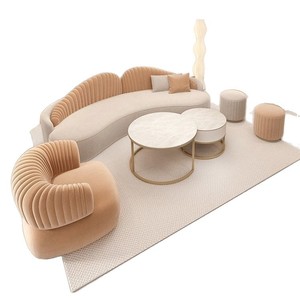 Divano Moderno per Salone di Bellezza, Soggiorno, Negozio di Abbigliamento e Abiti da Sposa, Design Irregolare e Creativo - Product Image 5