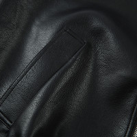 Veste en cuir de marque de mode européenne et américaine, style moto ample pour homme, doublure coupe-vent, style aviateur, col à revers