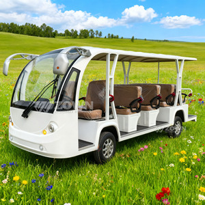 Elegante Autobús Turístico Eléctrico Abierto de Color Blanco, Vehículo de Transporte para Recorridos por Ciudades de Estilo Europeo - Product Image 4