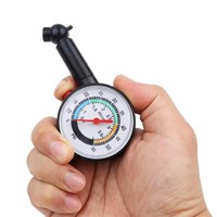 Manomètre de pression des pneus portable en plastique pour vélos et voitures