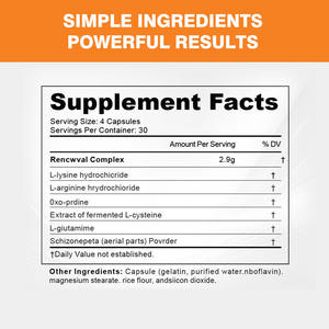 卸売美容製品は老化カプセルのため息を逆にL-アルギニンは回復睡眠を助け、女性のための細い線を減らします - Product Image 2