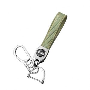 Personalized Metal Custom Brand logo Blank Luxury Pu Leather Car Keychain/car Leather <b>Key</b> <b>Chain</b> - Product Image 1