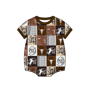 Conjuntos de Shorts de Verano Estilo Vaquero Occidental Personalizados para Niños, Camisa Infantil, Conjuntos a Juego para Hermanos, Ropa Infantil al por Mayor, Nuevos Estilos - Product Image 4