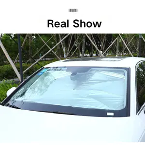 Custom Portable Folding Retractable Windshield Car Sunshade Umbrella For Car Front Window