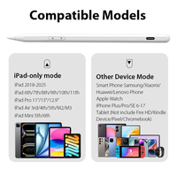 Stylet universel DIHAO double ISO Android en aluminium et plastique avec rejet de paume, affichage LED de puissance, charge rapide 14