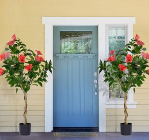 <span class=keywords><strong>ต้น</strong></span>ฮิบิสคัสประดิษฐ์<span class=keywords><strong>สูง</strong></span> 4 ฟุต พร้อมดอกสีแดง สำหรับตกแต่งภายใน/ภายนอก ความ<span class=keywords><strong>สูง</strong></span> 47.24 นิ้ว - Product Image 2