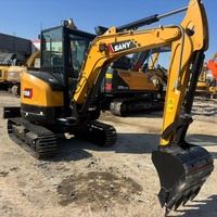 Mini-excavatrice hydraulique Sany toute neuve en excellent état, modèle original SY35 SY60 SY75, excavatrice sur chenilles avec une masse opérationnelle de 3,5 tonnes