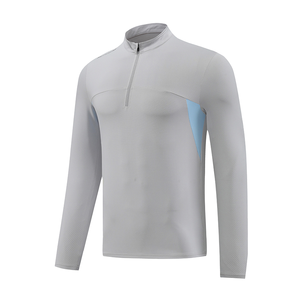 Polo de Manga Larga para Hombre, Ligero, Transpirable, Elástico en Cuatro Direcciones, Corte Ajustado, Ropa Casual de Primavera, Ropa Deportiva Informal - Product Image 1