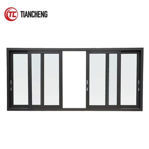 Double fenêtre coulissante en aluminium certifiée AS2047, avec verre Sgl/<span class=keywords><strong>Dbl</strong></span>, persiennes en bois, pliantes et coupe-vent, pour cuisine et villa. - Product Image 3