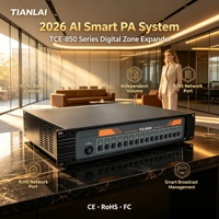 Rak Distribusi Audio Tianlai TCE-850 Digital Zone Expander dengan Dua Port Jaringan untuk Sistem PA Cerdas Grosir