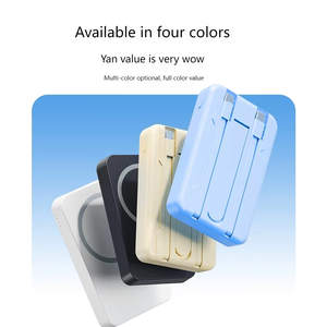 PD 20W ชาร์จเร็ว10000mAh Power Bank แม่เหล็ก15W ที่ชาร์จแบบพกพาไร้สายปรับแต่งโลโก้ที่วางโทรศัพท์มือถือพาวเวอร์แบงค์ - Product Image 2