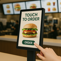 Affichage numérique 10,1 pouces Android 11 RK3568 avec écran tactile pour menu numérique de table de restaurant