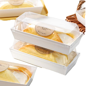 Boîte d'emballage alimentaire pour gâteaux, tartes aux œufs, sandwichs, desserts, en PET écologique, thermoformage sous vide, <span class=keywords><strong>forme</strong></span> unique, transparente, Guangdong - Product Image 1