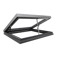 Trappe d'entretien de toit en alliage d'aluminium de conception moderne lucarne 50x50cm couverture de toit de lucarne de maison toit résidentiel
