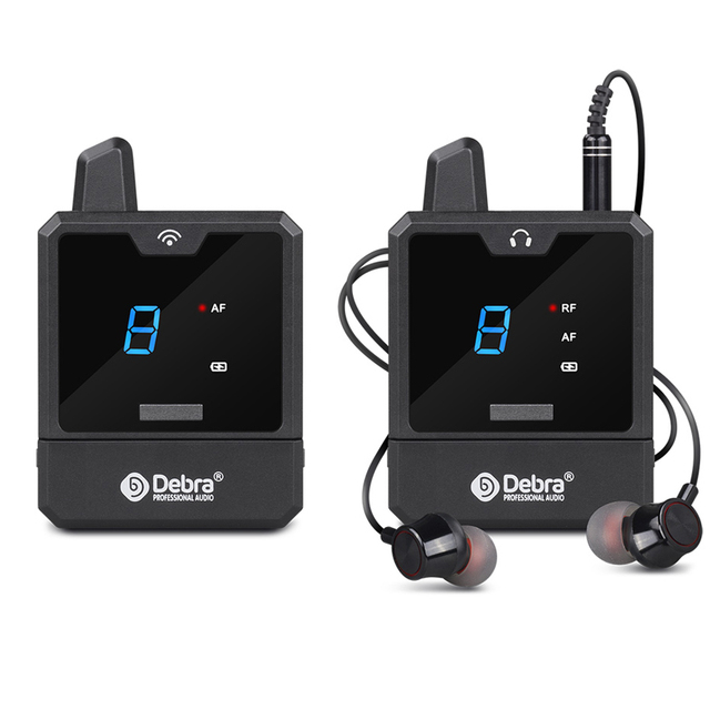 Debra Er-Mini Stereo Wireless In-Ear Monitor System Audio Professional Stage Monitoring Live Broadcast